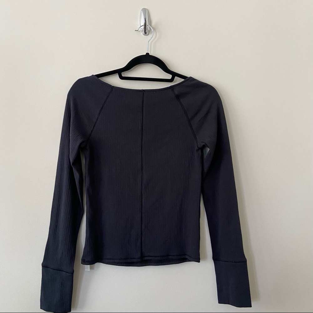 NWT-Free People Lace Layering Long Sleeve Top - Picture 3 of 11